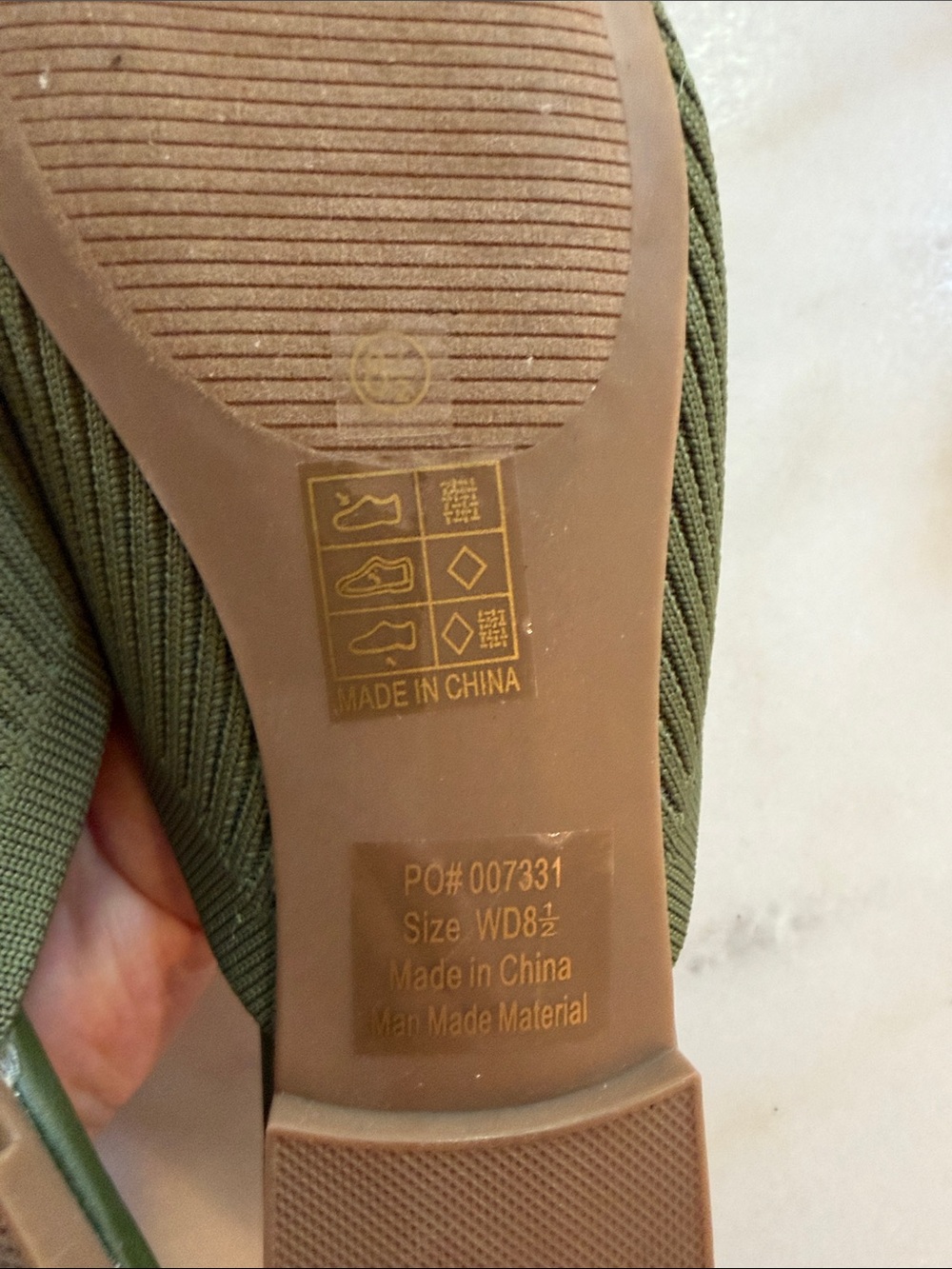 Journee Collection Olive Ribbed Pointed Slip-On Mules - Picture 5 of 6